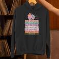 With Freedom Flowers Books And The Moon Unisex Hoodie