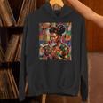 Geometric History Educated Women Reading Book Melanin Unisex Hoodie
