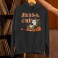 Ghost Library Reading Books Halloween Men Women Kids Unisex Hoodie