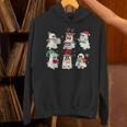 Ghost Santa Elf Squad Read Books Bookish Librarian Christmas Unisex Hoodie