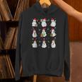 Ghosts Wearing Santa Hats Reading Books Christmas Book Lover Unisex Hoodie Ghosts Wearing Santa Hats Reading Books Christmas Book Lover Unisex Hoodie