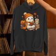 Halloween Ghost Reading Book Lovers Coffee Girl Women Unisex Hoodie Halloween Ghost Reading Book Lovers Coffee Girl Women Unisex Hoodie