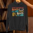 What Happens In Book Club Stays In Book Club Retro Unisex Hoodie What Happens In Book Club Stays In Book Club Retro Unisex Hoodie