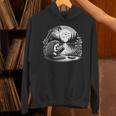 Hedgehog Reading Book Full Moon Lake Scenery Unisex Hoodie Hedgehog Reading Book Full Moon Lake Scenery Unisex Hoodie