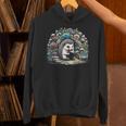 Hedgehog Reading Book Lake Scenery Reading Unisex Hoodie