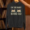 I'm This Many Books Old Read Book 2nd Birthday 2 Years Old Unisex Hoodie