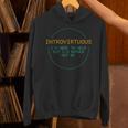Introvirtuous Retro Pixel Funny Introvert Quote Unisex Hoodie