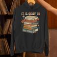Its Okay Not To Be Okay Mental Health Awareness Floral Books Unisex Hoodie Its Okay Not To Be Okay Mental Health Awareness Floral Books Unisex Hoodie