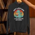 Just A Boy Who Loves Dragons And Books Kids Toddler Baby 5T Unisex Hoodie