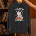Just A Girl That Loves Cats And Books Cute Cat & Bookwork Unisex Hoodie Just A Girl That Loves Cats And Books Cute Cat & Bookwork Unisex Hoodie
