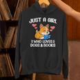 Just A Girl Who Loves Dogs And Books Reading Dog Puppy Lover Unisex Hoodie Just A Girl Who Loves Dogs And Books Reading Dog Puppy Lover Unisex Hoodie
