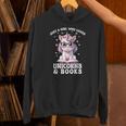 Just a Girl Who Loves Unicorns & Books Bookish Unicorn Love Unisex Hoodie Just a Girl Who Loves Unicorns & Books Bookish Unicorn Love Unisex Hoodie
