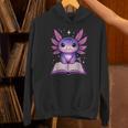 Kawaii Axolotl Cute Axolotls Reading Book Unisex Hoodie Kawaii Axolotl Cute Axolotls Reading Book Unisex Hoodie