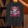 Kawaii Axolotl Readsolotl Book Lover Reading Bookworm Girls Unisex Hoodie