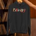 Library School Librarian Book Lover Reading Floral For Women Unisex Hoodie