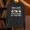 Most Likely To Read A Book On Christmas Snowman Family Unisex Hoodie