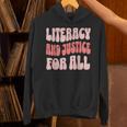 Literacy And Justice For All Book Lover Unisex Hoodie Literacy And Justice For All Book Lover Unisex Hoodie