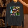 Literacy And Justice For All Protect Banned Books Library Unisex Hoodie