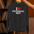 I Love Heart Fictional Men Simple Cute Books Reading Unisex Hoodie