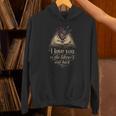 I Love You To The Library And Back Anatomical Heart Book Unisex Hoodie