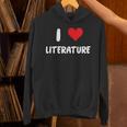 I Love Literature Heart Books Writing Reading Read Write Unisex Hoodie I Love Literature Heart Books Writing Reading Read Write Unisex Hoodie