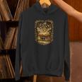The Magic Of Books Vintage Style Reading Lover Cat & Tea Unisex Hoodie