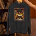 Man Reading Book Black History Month Book Lover Afro Unisex Hoodie