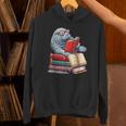 Manatee Reading Books Matching Bookworm Readers Librarian Unisex Hoodie