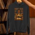 Melanin Girl Locs Book Lover Librarian Teacher Student Unisex Hoodie