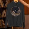 Moon Book Bookshelf Library Coffee Cup Star Stars Pattern Unisex Hoodie Moon Book Bookshelf Library Coffee Cup Star Stars Pattern Unisex Hoodie