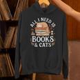All I Need Is Books And Cats Reading Unisex Hoodie