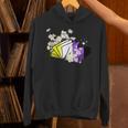 Non-Binary Book Lover Nonbinary Daisy LGBT Reading Pride Unisex Hoodie