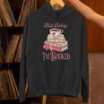 Not Today I'm Booked Book Lover Book Stack Coquette Bow Unisex Hoodie
