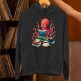 Octopus Reading Books Tea Coffee Unisex Hoodie
