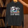 Panda Napping On Books Life’s Too Short To Skip Naps Unisex Hoodie