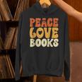 Peace Love Books Men Women Unisex Hoodie