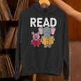 Pig Elephant Reading Cute Book Lover Bookworm Boys Girls Kid Unisex Hoodie Pig Elephant Reading Cute Book Lover Bookworm Boys Girls Kid Unisex Hoodie