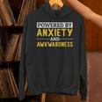 Powered By Anxiety And Awkwardness Social Anxiety Introverts Unisex Hoodie