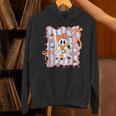 Preppy Coquette Bow Ghost Reading Books Halloween Book Unisex Hoodie
