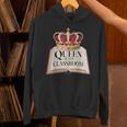 Queen Of The Classroom Appreciation Royal Crown Book Unisex Hoodie Queen Of The Classroom Appreciation Royal Crown Book Unisex Hoodie