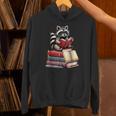 Raccoon Reading Books Matching Bookworm Readers Librarian Unisex Hoodie