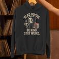 Read Books Be Kind Stay Weird Skeleton Grim Reaper Reading Unisex Hoodie Read Books Be Kind Stay Weird Skeleton Grim Reaper Reading Unisex Hoodie