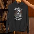 Read Books Be Kind Stay Weird Skeleton Reading Goth Flower Unisex Hoodie