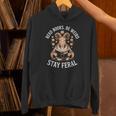 Read Books Be Weird Stay Feral Goat Unisex Hoodie Read Books Be Weird Stay Feral Goat Unisex Hoodie