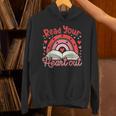 Read Your Heart Out Book Valentines Day Reading Teacher Unisex Hoodie