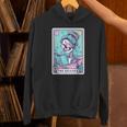 The Reader Retro Reading Skeleton Books Flowers Tarot Card Unisex Hoodie The Reader Retro Reading Skeleton Books Flowers Tarot Card Unisex Hoodie