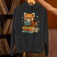 Reading Book Lover Red Panda Read Books Be Kind Stays Weird Unisex Hoodie