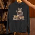 Reading Cat Book Lover Unisex Hoodie