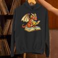 Reading Dragon Book Lover Bookworm Reader Unisex Hoodie