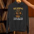 Reading Makes Me Feel Less Murdery Book Dragon Unisex Hoodie